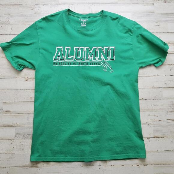 University of North Texas Alumni MEAN Green UNT Graphic Tee Champion Men's LG - Picture 2 of 4